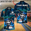 BlueJose Bowling And Pins Street Graffiti Bunny Cartoon Customized Name, Team Name 3D Shirt (4 Colors)
