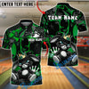 BlueJose Bowling And Pins Cool Bunny King Cartoon Customized Name, Team Name 3D Shirt (4 Colors)