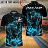 BlueJose Bowling And Pins Tiger Explosion Pins Design Customized Name, Team Name 3D Shirt (6 Colors)