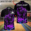 BlueJose Bowling And Pins Tiger Explosion Pins Design Customized Name, Team Name 3D Shirt (6 Colors)