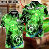 BlueJose Billiards 8-Ball Lightning Storm Personalized Name, Team Name Unisex Shirt (6 Colors)