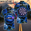 BlueJose Darts Lips Roses Thorns Dartboard Love Trap Customized Name, Team Name 3D Shirt (4 Colors)