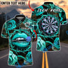 BlueJose Darts Lips Roses Thorns Dartboard Love Trap Customized Name, Team Name 3D Shirt (4 Colors)