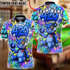BlueJose Billiards 8-Ball 420 Bear Graffiti Rainbow Personalized Name, Team Name Unisex Shirt (4 Colors)