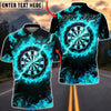 BlueJose Darts Fire Flames Lightning Multicolor Options Personalized Name Shirt (4 Colors)