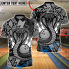 BlueJose Bowling Big Cobra Python Lightning Customized Name, Team Name 3D Shirt (4 Colors)