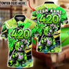BlueJose Billiards Ball 8 420 Bear Paint Splash Customized Name, Team Name 3D Shirt (4 Colors)