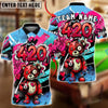 BlueJose Billiards Ball 8 420 Bear Paint Splash Customized Name, Team Name 3D Shirt (4 Colors)