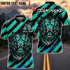 BlueJose Darts Tiger Black Stripes Multicolor Options Personalized Name Shirt (4 Colors)