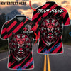 BlueJose Darts Tiger Black Stripes Multicolor Options Personalized Name Shirt (4 Colors)