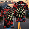 BlueJose Darts Black Camouflage Multicolor Options Personalized Name Shirt (4 Colors)