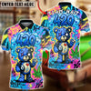BlueJose Billiards 8-Ball 420 Bear Neon Graffiti Street Art Personalized Name, Team Name Unisex Shirt (4 Colors)
