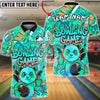 BlueJose Bowling 420 Panda Graffiti Vibrant Colors Customized Name, Team Name 3D Shirt (4 Colors)