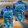 BlueJose Bowling 420 Bear Geometric Customized Name, Team Name 3D Shirt (4 Colors)