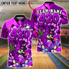 BlueJose Bowling 420 Bear Geometric Customized Name, Team Name 3D Shirt (4 Colors)
