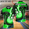 BlueJose Bowling Lightning Cobra Viper Customized Name, Team Name 3D Shirt (4 Colors)