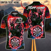 BlueJose Darts Electric Panther Lightning Dartboard Personalized Name, Team Name Shirt (6 Colors)