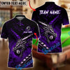 BlueJose Billiards Dragon 8 Ball Fire Shadow Customized Name, Team Name 3D Shirt (6 Colors)