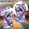 BlueJose Bowling And Pins Werewolf Lightning Customized Name, Team Name 3D Shirt (4 Colors)