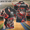 BlueJose Bowling And Pins Angry Snake Customized Name 3D Shirt (6 Colors)