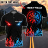 BlueJose Darts Fire Eyes Dartboard Design Personalized Name, Team Name Unisex Shirt (4 Colors)