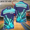 BlueJose Bowling And Pins Strike Explosion Customized Name, Team Name 3D Shirt (4 Colors)