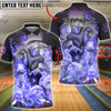 BlueJose Bowling & Pins Grim Reaper Skull Smoke Customized Name, Team Name 3D Shirt (4 Colors)