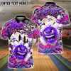 BlueJose Bowling Urban Rage Graffiti Style Customized Name, Team Name 3D Shirt (4 Colors)