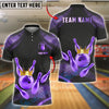 BlueJose Bowling And Pins Golden King Customized Name 3D Shirt (6 Colors)