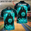 BlueJose Bowling And Pins Grim Reaper Mystic Customized Name, Team Name 3D Shirt (4 Colors)