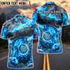 BlueJose Darts Smoking Fire Bull Dartboard Personalized Name, Team Name Unisex Shirt (6 Colors)