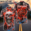 BlueJose Darts Storm Skull Smoke Dartboard Personalized Name, Team Name Unisex Shirt (6 Colors)