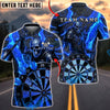 BlueJose Darts Armored Skull Lava Dartboard Personalized Name, Team Name Unisex Shirt (4 Colors)