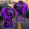 BlueJose Darts Armored Skull Lava Dartboard Personalized Name, Team Name Unisex Shirt (4 Colors)