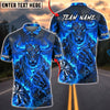 BlueJose Darts Charging Minotaur Lava Flame Design Personalized Name, Team Name Unisex Shirt (4 Colors)