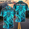 BlueJose Darts Charging Minotaur Lava Flame Design Personalized Name, Team Name Unisex Shirt (4 Colors)