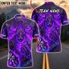 BlueJose Darts Charging Minotaur Lava Flame Design Personalized Name, Team Name Unisex Shirt (4 Colors)