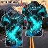 BlueJose Darts Blaze Breath Dragon Dartboard Personalized Name, Team Name Unisex Shirt (4 Colors)