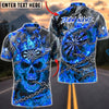 BlueJose Darts Flaming Skull Dartboard Crown and Chains Personalized Name, Team Name Unisex Shirt (4 Colors)