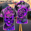 BlueJose Darts Flaming Skull Dartboard Crown and Chains Personalized Name, Team Name Unisex Shirt (4 Colors)