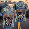 BlueJose Darts Snake Monster Fangs Graffiti Dartboard Personalized Name, Team Name Unisex Shirt (4 Colors)