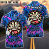 BlueJose Darts Never Give Up Evil Clown Dartboard Personalized Name, Team Name Unisex Shirt (4 Colors)