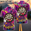 BlueJose Darts Never Give Up Evil Clown Dartboard Personalized Name, Team Name Unisex Shirt (4 Colors)