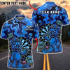 BlueJose Darts Zombie Bear Dartboard Toxic Smoke Personalized Name, Team Name Unisex Shirt (4 Colors)