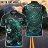 BlueJose Darts Gothic Rose Lady Dartboard Personalized Name, Team Name Unisex Shirt (4 Colors)
