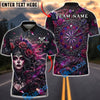 BlueJose Darts Gothic Rose Lady Dartboard Personalized Name, Team Name Unisex Shirt (4 Colors)
