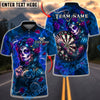 BlueJose Darts Sugar Skull Woman Roses Dartboard Personalized Name, Team Name Unisex Shirt (4 Colors)