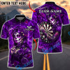 BlueJose Darts Sugar Skull Woman Roses Dartboard Personalized Name, Team Name Unisex Shirt (4 Colors)