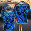 BlueJose Darts Hell Can't Stop Me Flaming Bull Dartboard Personalized Name, Team Name Unisex Shirt (4 Colors)