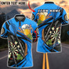 BlueJose Darts Beer Dartboard Hops and Bar Style Personalized Name, Team Name Unisex Shirt (6 Colors)